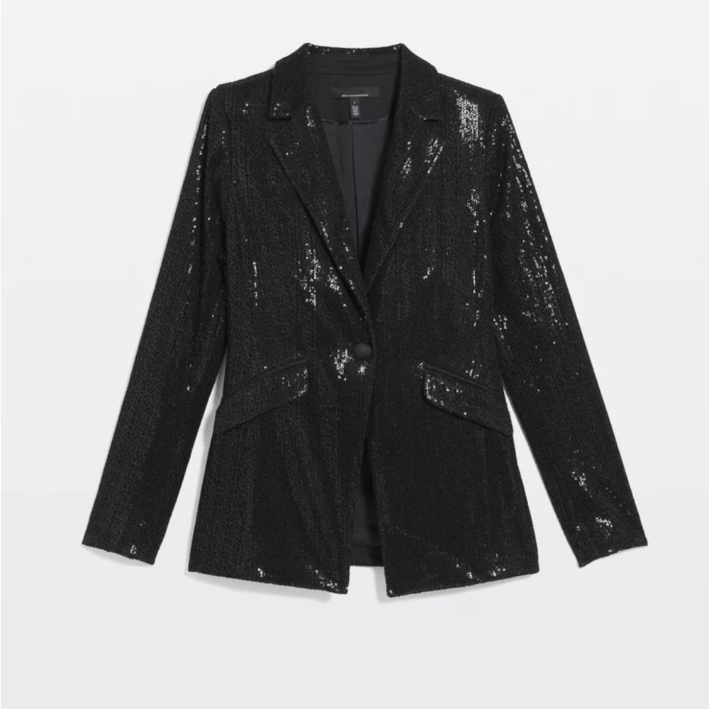 Sequin Black Blazer